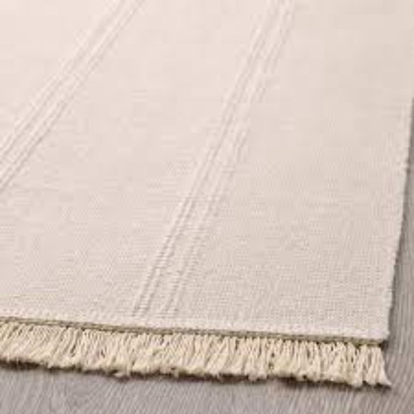 Ikea Other - Pair (2) boho knit Ikea Sortso rugs flatwoven beige ivory  22"x 33" NWOT